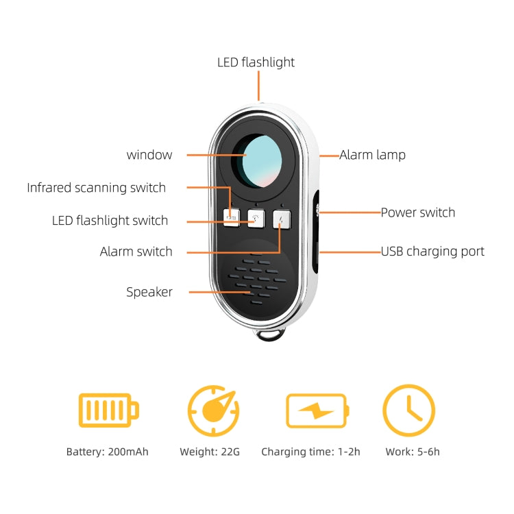 S200 Camera Detector with LED Flashlight, S200 S200 Camera Detector with LED Flashlight, S200